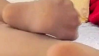 Nylon Pantyhose High Heels Teasing MILF