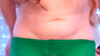 Petite amateur redheaded teen pisses and sucks cock