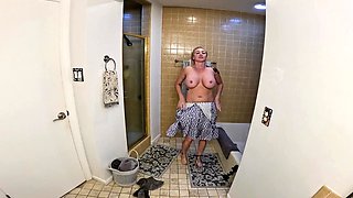 Blonde amateur milf does anal on pov camera 11