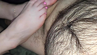 Feet and Cock up Close and Personal