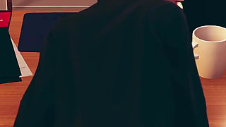 Boss Fucking Secretary After Partners Left the Office