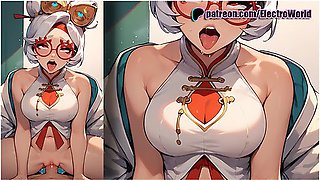 Purah From Zelda Spreads Her Legs In Her Gamer Seat! With Car Toon