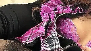 Kinky Milf Aozora Filmed Masturbating in Hairy Pussy