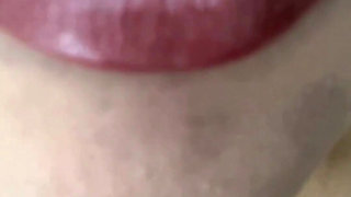 Applying Red Lipgloss Lip Fetish, Gooning, Femdom, Findom