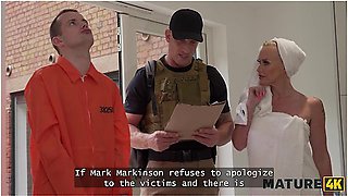 Sam Bourne And Mackenzie Page - Milf Neighbour Was So Horny So She Fucked A Robber And Sucked His Cock