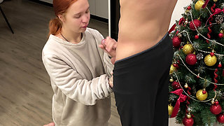 My Stepsister Put on a Movie with Erotic Scenes, and She Couldn't Resist the Urge to Fuck.