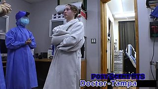 Serena Morgan Medical Exam Fetish - Nervous Petite Teen Gets Creampie in Missionary by Doctor