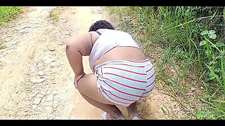 Showing off in the Street and Displaying My Pussy and Ass