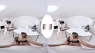 VIRTUAL TABOO - Hot Threesome With Cute Stepsis And Her