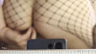 Pervert man big dildo in big anall