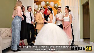 BRIDE4K. We were so horny and got caught...