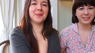 Two furry german brown-haired stunners love flagellated