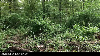 While Hiking I Saw a Stranger Tied up at a Cum Station, I Gave Him a Handjob