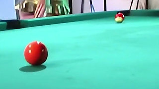 Audrey Struts in Latex Bikini and Grinds Cue to Orgasm!