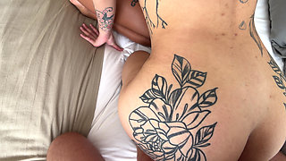 Spit on Her Pussy and Dance on My Dick - FFM Threesome - Hardcore Action in Doggy Style and Missionary in POV