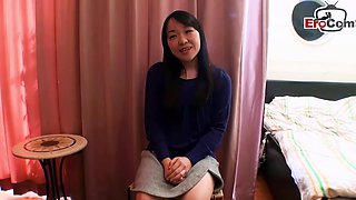 Hairy asia girl gets creampie at first pov porn