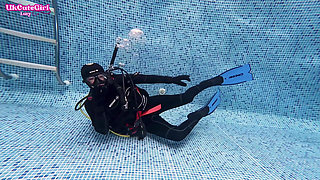 Vintage Mask & 8mm Wetsuit Underwater Scuba Bliss