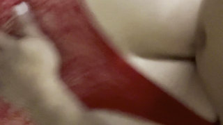 Horny Mature Neighbor Sexy Red Lingerie