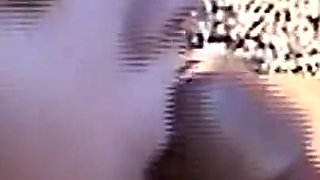 Smiling Brunette Flashes Big Tits and Sucks Throbbing Cock