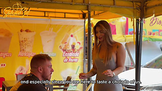 I Came to Latino America to Try Typical Sweets as Cholado and I End up Eating Fresh Colombian Meat - MILF