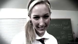 Naughty Schoolgirl Temptation with Chastity Lynn's Heat