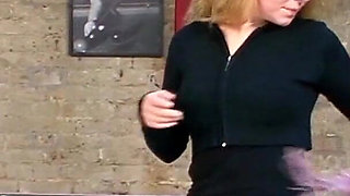 German curly hair teen talk to first porn at real street pickup