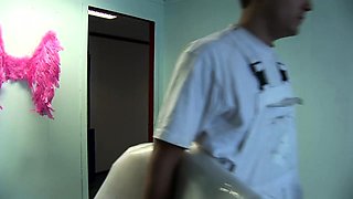 German brunette hardcore gangbang