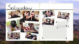 Ruined Orgasm With Facesitting in Foil Bondage