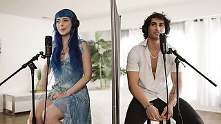Adorable Jewelz Blu and Zane Walker - face sitting scene - Bellesa Films