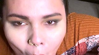 Hot Brunette Girlfriend POV Blowjob