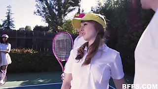 Daphne Dare, Cleo Clementine, and Daisy Stone: A Threesome Extravaganza with Facials and Outdoor Action