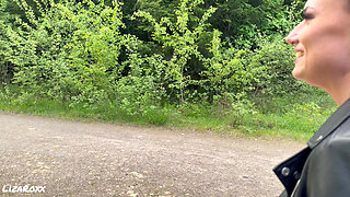 Hot Stable Worker Took Me Into the Forest… Risky Smoking Deepthroat POV