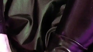 Femdom Facestting Eva Latex Fetish Mistress Footjob BDSM Pvc Slave High Heels Boots