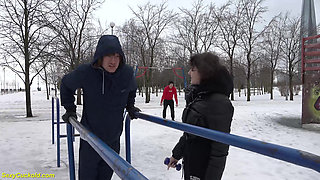 Her first time cuckold anal