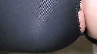 Hard Anal Punishment for Naughty BBW Stepmommy and Her Tight Asshole in Ripped Leggings