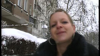 Amateur German Teen with Pierced Pussy Playes with Her Toy