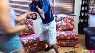Destiny Cruz Step-Sis Sucks Dick and Takes Cumshot from Step-Bro Tyler Steel