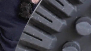 Lick My Boot Street Soles with Your Tongue! Lady Victoria Valente