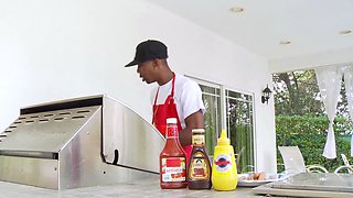 Cookout becomes wild ebony orgy