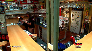 Ggg John Thompson - Tattooed Babe Deepthroats in Wild Gangbang Live Show