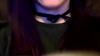 Public blowjob from an amateur brunette babe in POV video