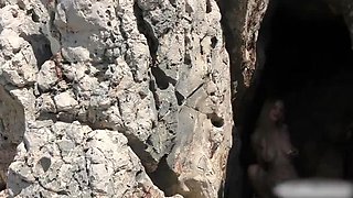 Hardcore Public Beach Sex in Turkey - Blonde Teen Doggystyle with Big Natural Tits & Big Cock POV