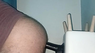 Fucking a fat bbc dildo