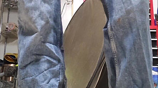 Pissing on Quilt, in Bin, in Jeans, in Panties on Floor - 3 Vids