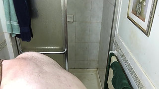 FatAssSmallDick uses giant humongous red butt plug