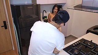 Best Friend's Wife Cheats with Me - Rough Doggy & Deep Throat - Latina Homemade