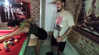 Tigress high-class introduces fuck-fest on the pool table -Gaúcho Fuckbox Hunter -She baez -Cel Baez