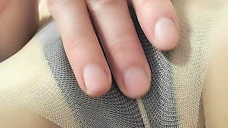 Wearing Pantyhose and Fingering My Crotch