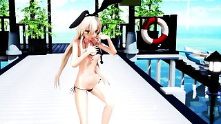 Brunette is shafted in a 3D fucking