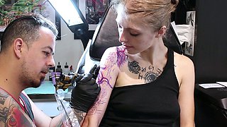 Amateur Blonde Chick Strips To Thong